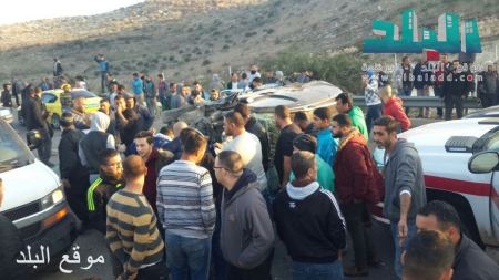 برطعة | اصابات في حادث سير على طريق الحاجز العسكري للبلدة