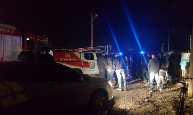 جت ... اصابة متوسطة لشاب جراء انفجار في مركبة