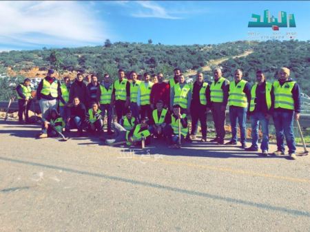 برطعة | الانتهاء من مبادرة تزيين مداخل البلدة بمشاركة واسعة