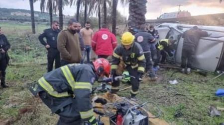 اصابة خطيرة بحادث سير في طمرة الزعبية