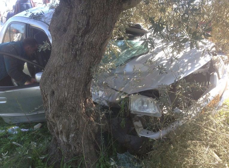 إصابة متوسطة لفتاة في حادث سير قرب سخنين