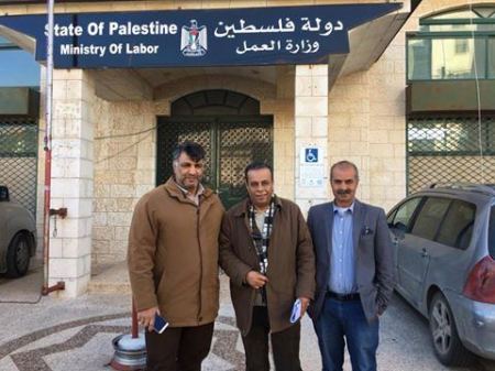 برطعة | رئيس الجمعية يلتقي بوكيل وزارة العمل الفلسطيني