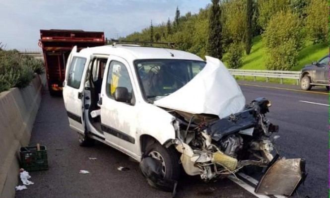 إصابات بحادث طرق بالقرب من وادي عارة