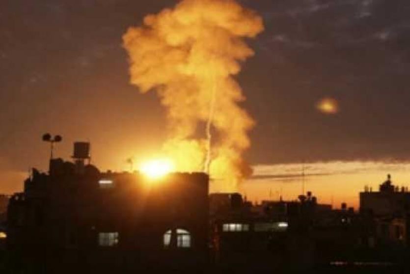 الاحتلال الاسرائيلي يقصف موقعا تابعاً لحماس في غزة