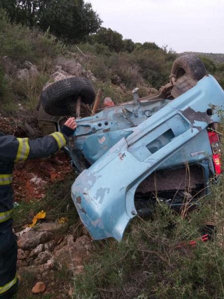 اصابة شابة بجراح خطيرة جراء حادث سير بالقرب من يانوح