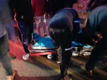 اصابة طفيفة بحادث سير على طريق الحاجز العسكري في برطعة