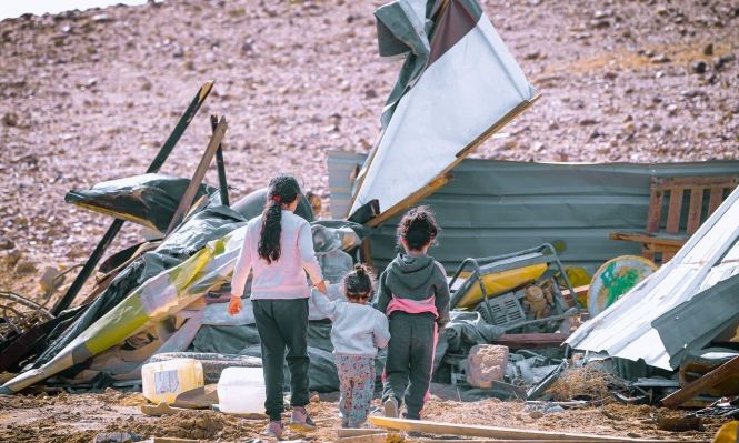 هدم 3 منازل بقرية القرعان بالنقب