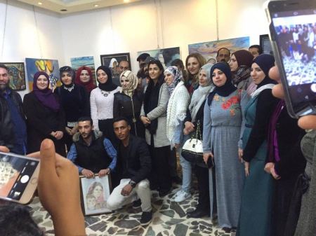 برطعة | تكريم الفنانه التشكيليه نجوى كبها بمعرض في ‘ جاليري أرب ارت ‘ بمدينة اربد