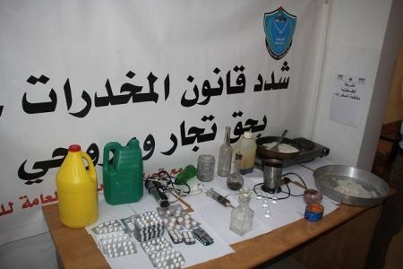 الشرطة الفلسطينية تضبط مختبراً لتصنيع مادة "الجي جي " المخدرة في طولكرم