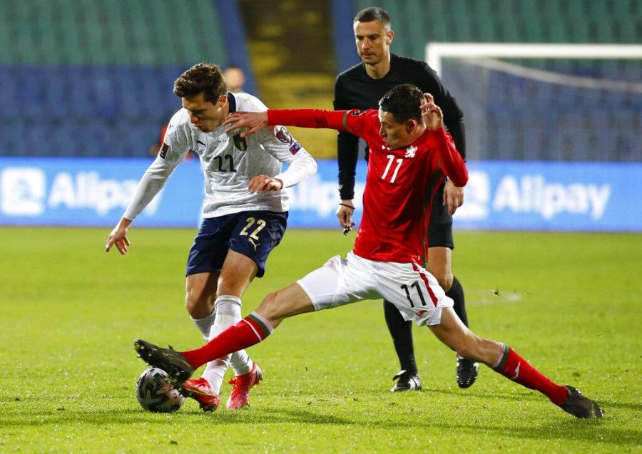 ايطاليا تفوز على بلغاريا بهدفين نظيفين