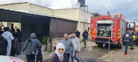 بئر المكسور : مصرع مسن بحريق داخل منزل