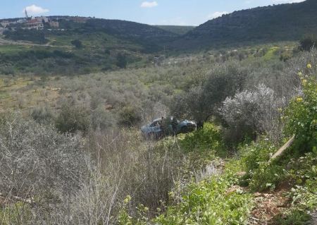 3 اصابات بحادث سير ذاتي في برطعة