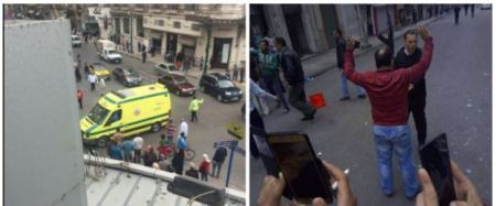 مصر ... 6 قتلى بتفجير ثان أمام كنيسة في الاسكندرية ‘ فيديو ‘
