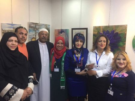برطعة | تكريم وفد الفنانين التشكيليين الفلسطينيين برعاية رئيسه منتدي نجم الفن التشكيلي نجوى كبها في الاردن 