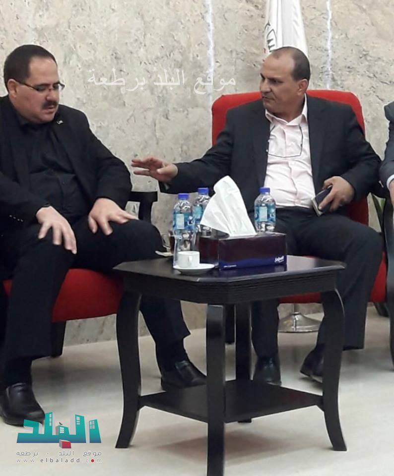 برطعة | رئيس البلدية غسان كبها يلتقي وزير التربية والتعليم العالي الفلسطيني صبري صيدم