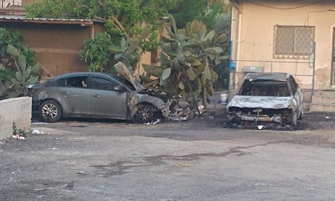 احراق مركبتين في باقة الغربية
