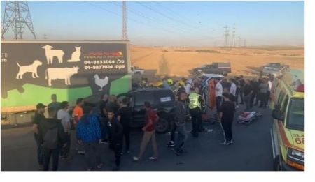 مصرع شخص بحادث سير بالقرب من بئر السبع