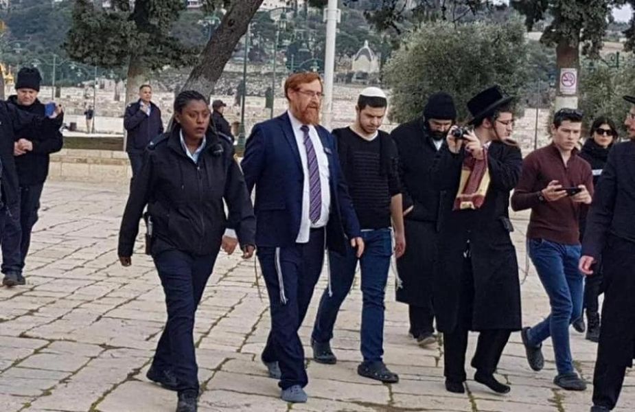 المتطرف غليك يتقدم اقتحام المستوطنين للمسجد الاقصى