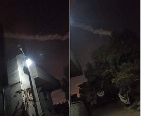 اطلاق صاروخين من قطاع غزة تجاه مستوطنات الغلاف