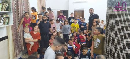 صور : تكبيرات العيد للاطفال في احد مساجد برطعة