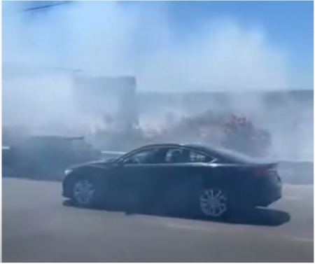 فيديو : سقوط صاروخ على مدينة الطيبة