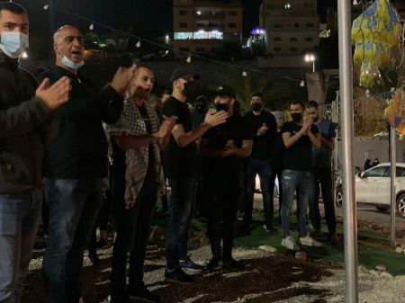 تظاهرة في ام الفحم احتجاجاً على استشهاد الشاب محمد كيوان