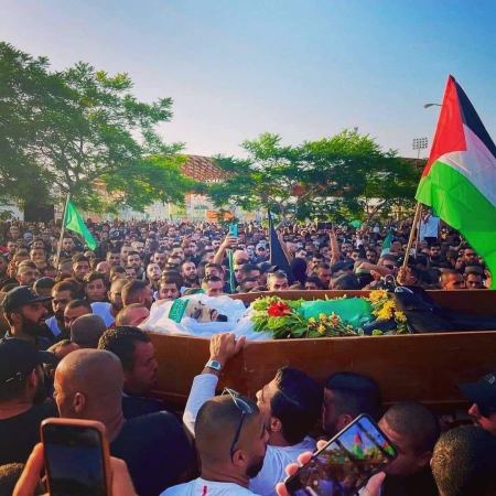 ام الفحم تشيع شهيدها محمد كيوان