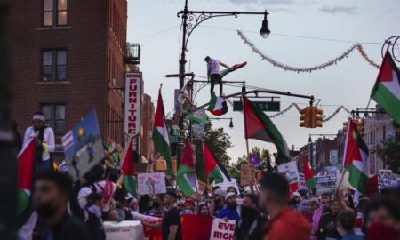 مظاهرات داعمة للفلسطينيين في الولايات المتحدة