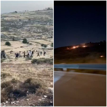 إحراق محاصيل زراعية على يد مستوطنين في دير دبوان