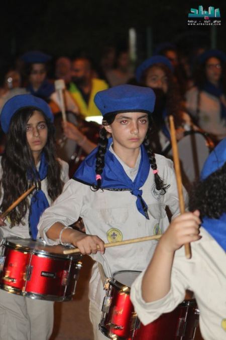 برطعة | مسيرة كشفية لسرية الكشافة الاسلامية احتفالا بالعيد