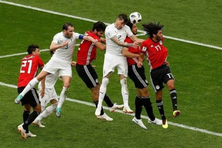 فوز منتخب الاوروغواي على نظيره المصري بهدف نظيف