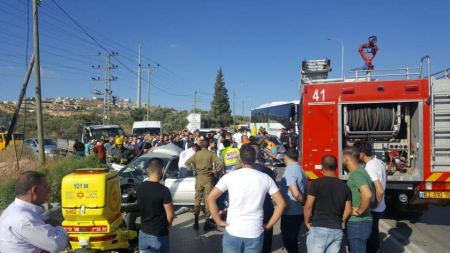مصرع مواطن فلسطيني بحادث سير جنوب نابلس