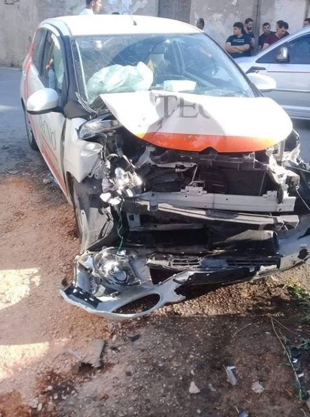 اصابة خطيرة بحادث اصطدام في ميثلون جنوب جنين