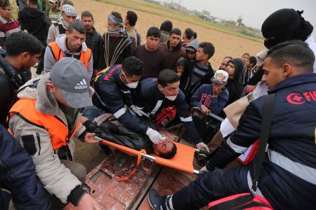 6 اصابات في مسيرات العودة على الحدود الشرقية لقطاع غزة