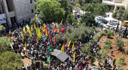 رام الله : تشييع جثمان الشهيد فادي ابو وشحة