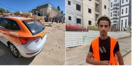 القدس: اصابة شاب بجراح خطيرة بورشة بناء