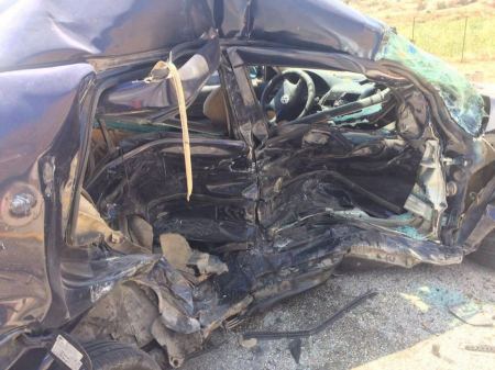 إصابتان احداها خطيرة بحادث سير شمال مدينة رام الله
