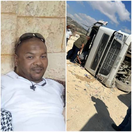 جنين :مصرع سائق شاحنة أثر انقلابها في مكب زهرة الفنجان 