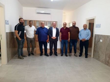 بلدية برطعة تستقبل الدكتور وسام صبيحات لبحث انتقال المركز الصحي إلى مقره الجديد