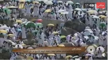 توافد الحجاج الى صعيد عرفات