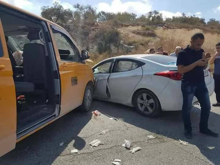  9 اصابات في حادث سير قرب دير الغصون شمال طولكرم