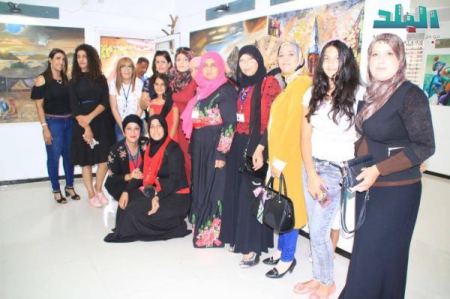 برطعة | معرض ‘لمسات فنيه‘ بمدينه ام الفحم بتنظيم من الفنانه التشكيليه نجوى كبها 