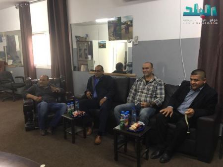 برطعة | الارتباط العسكري الفلسطيني والاستخبارات الفلسطينيىة في زيارة لبلدية برطعة 