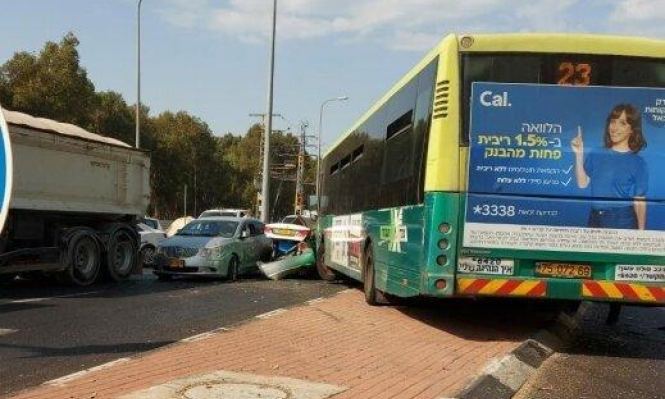ست اصابات بحادث سير قرب نتانيا