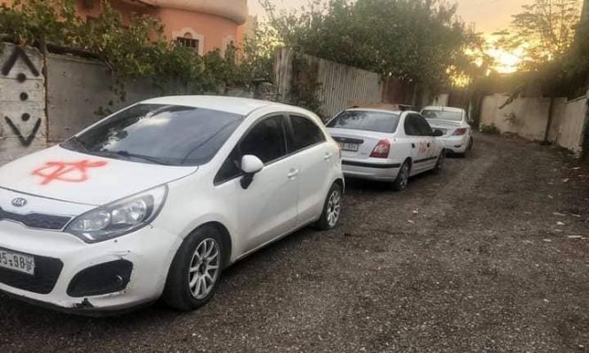 مستوطنون يعطبون اطارات مركبات في مردا ويقتلعون اشجار زيتون في عورتا