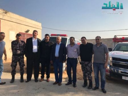 برطعة | مدير الدفاع المدني الفلسطيني في زيارة تفقدية للبلدة
