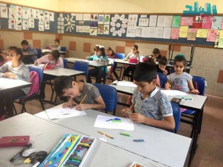 برطعة | المدرسة الابتدائية تزهر بربيع الالوان