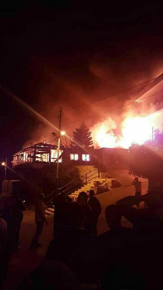 بيت لحم | إخماد حريق كبير بمطعم في بيت ساحور وإصابة شخص