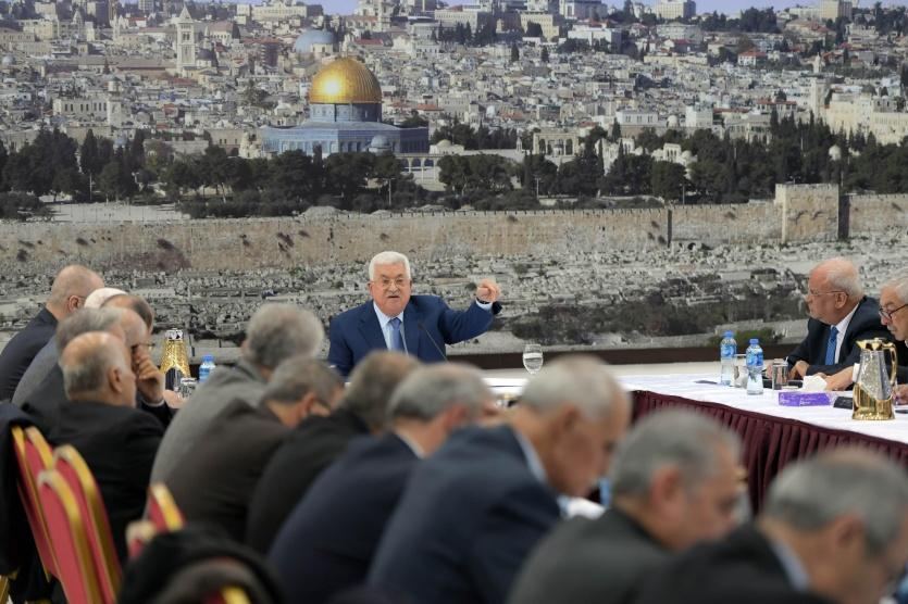 ابرز ما جاء في كلمة الرئيس الفلسطيني محمود عباس خلال اجتماعه بقيادة السلطة