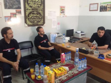برطعة | وفد من الدفاع المدني الفرنسي يزور نظيره في مركز برطعة